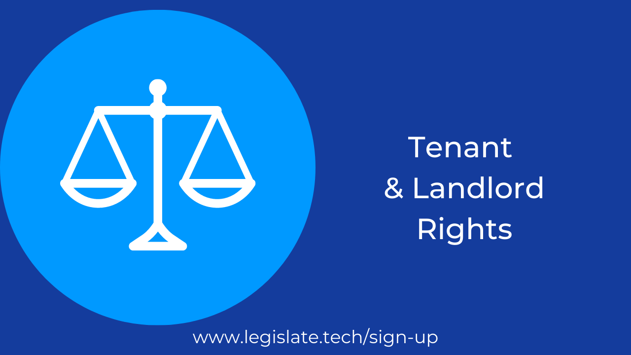 Legislate Landlord rights in an emergency